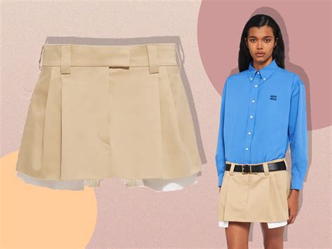 miu miu micro shorts dupe|miu mini skirt frenzy.